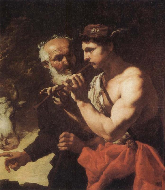 Johann Carl Loth Mercury piping to Argus china oil painting image